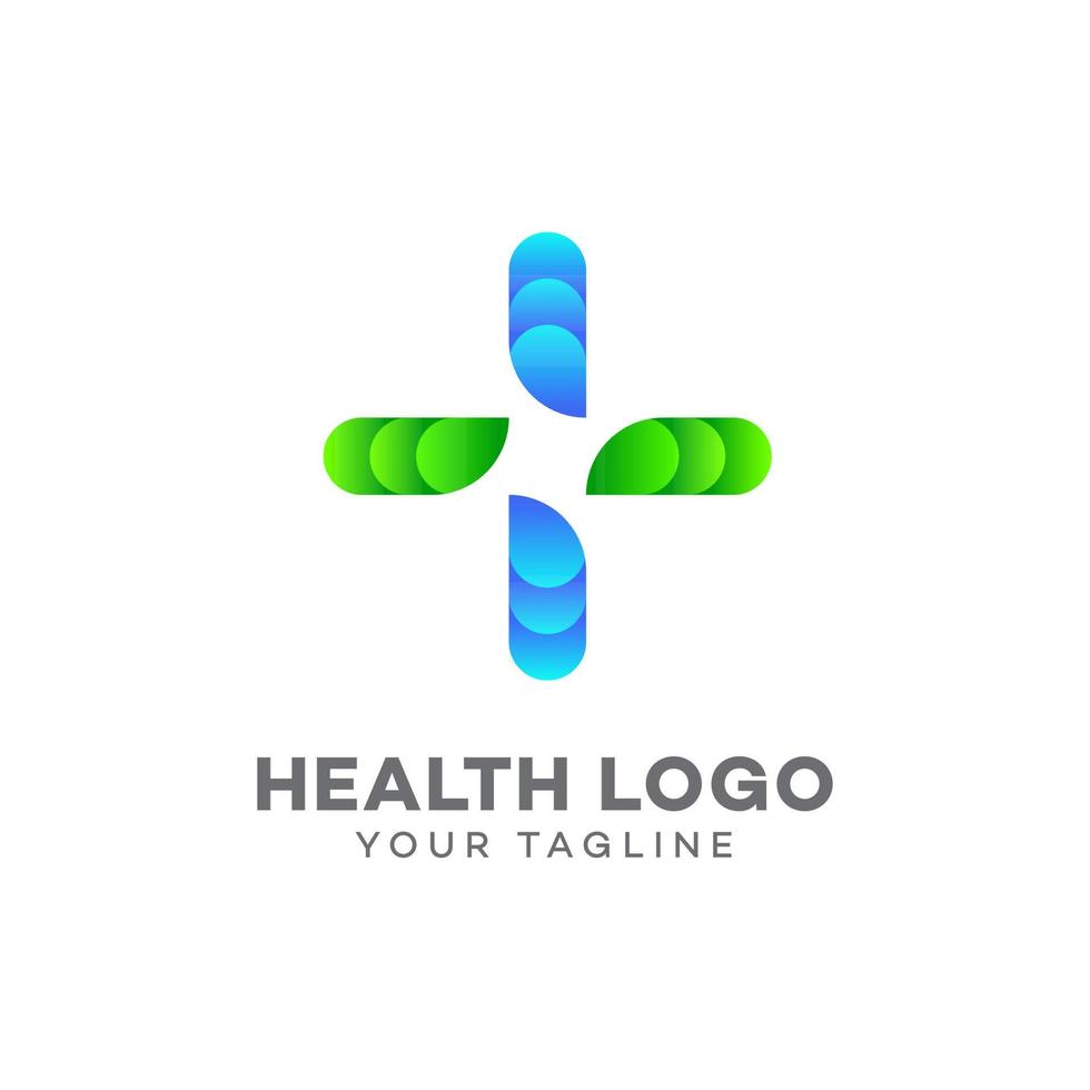 diseño de logotipo médico, farmacia, salud, hospital, vector