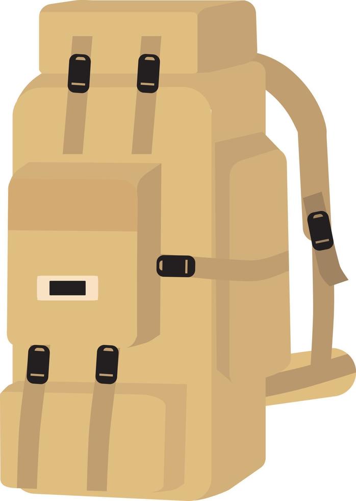 Ilustración de vector de mochila de camping