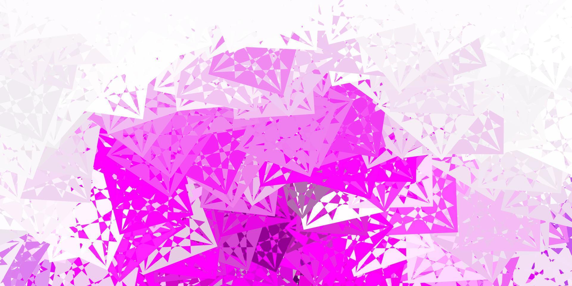 Light Purple, Pink vector backdrop with triangles, lines.