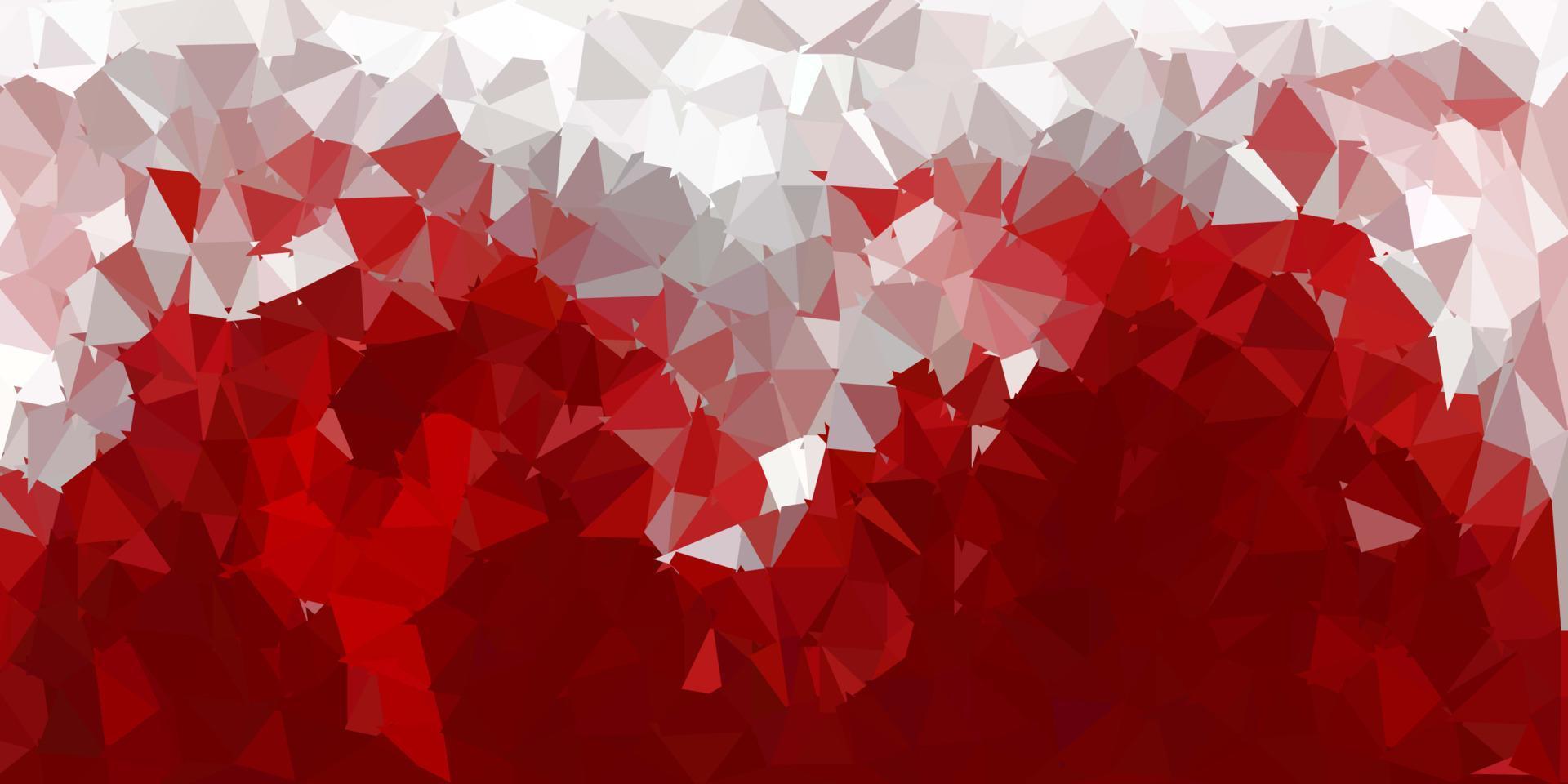 Dark red vector triangle mosaic design.