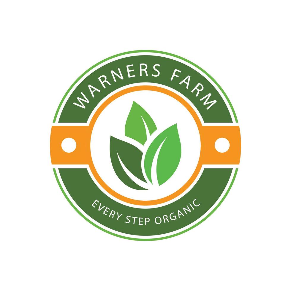 Environmental logo design template with modern shape vector