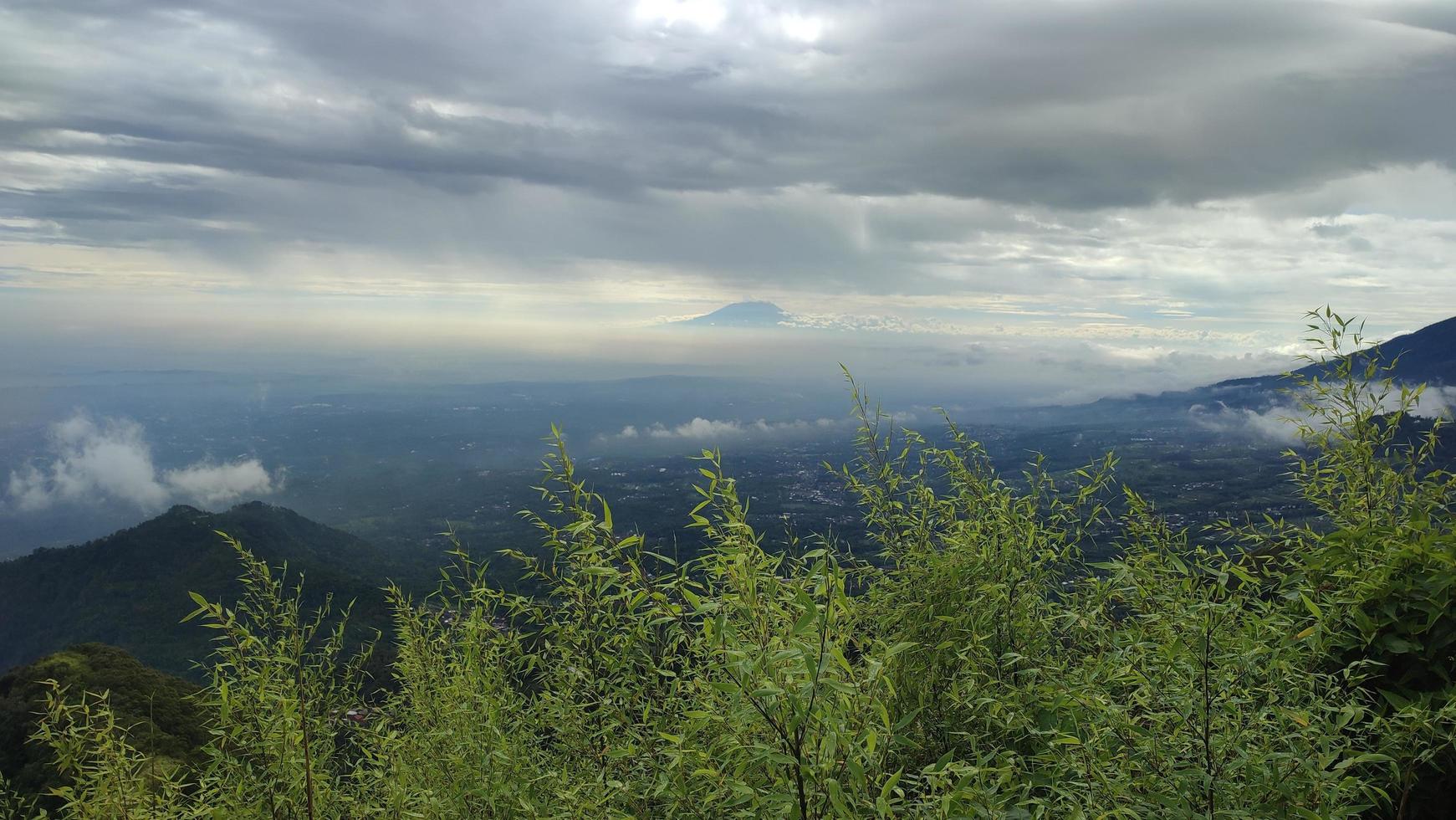 Beautiful mountain scape scenery and blue sky. The mountains on a sunny day. photo