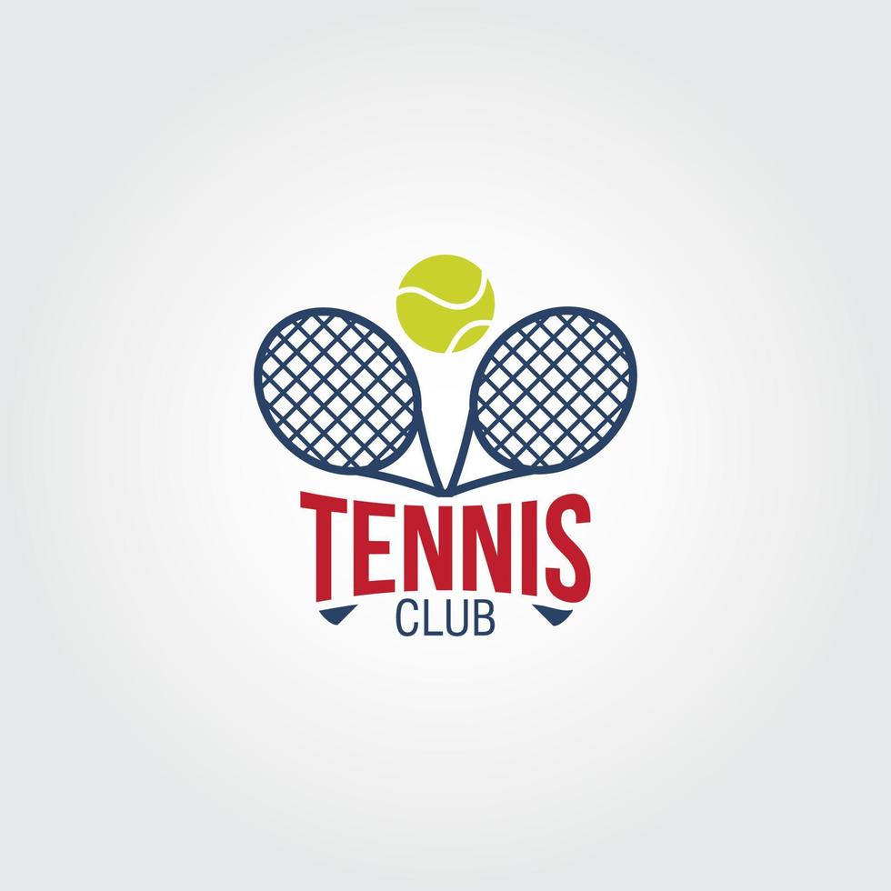 vector de diseño de logotipo de tenis. adecuado para el logotipo de su empresa