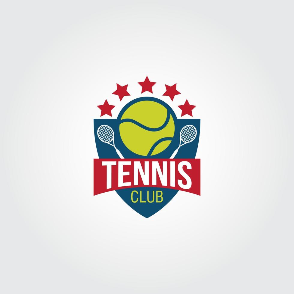 vector de diseño de logotipo de tenis. adecuado para el logotipo de su empresa