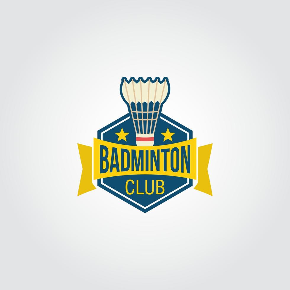 vector de diseño de logotipo de bádminton