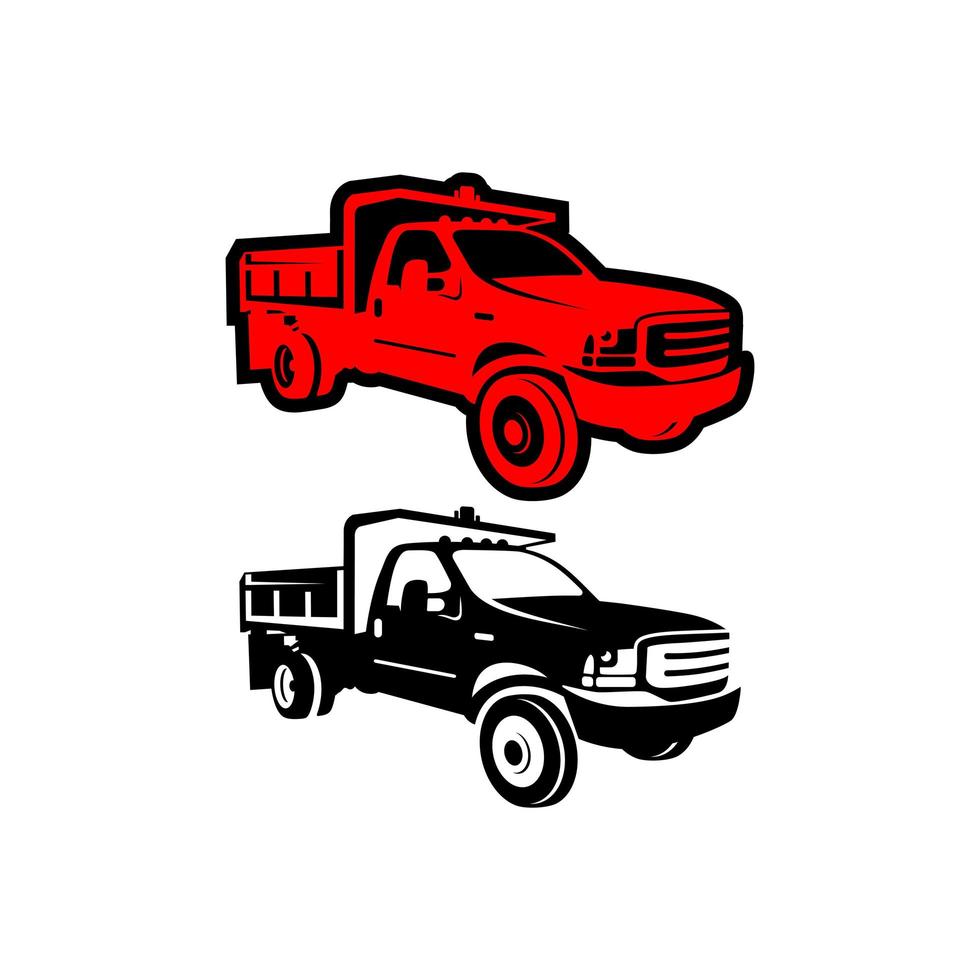 4wd car truck logo vector
