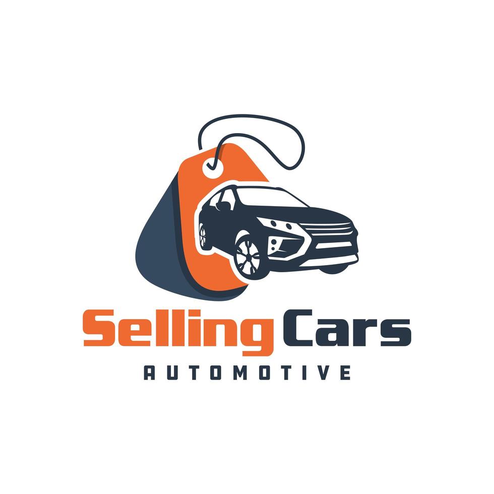Car sales showroom logo vector