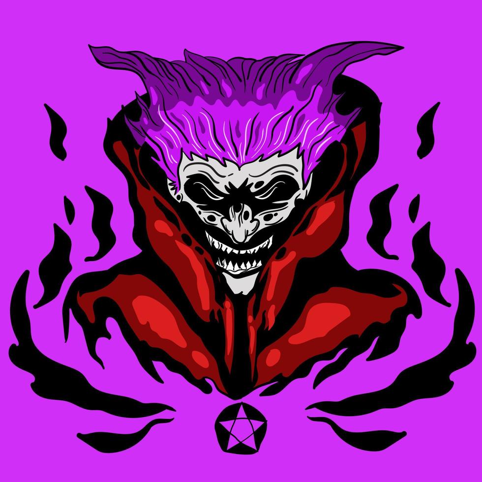 cabeza de vampiro, vector de vampiro de ilustración