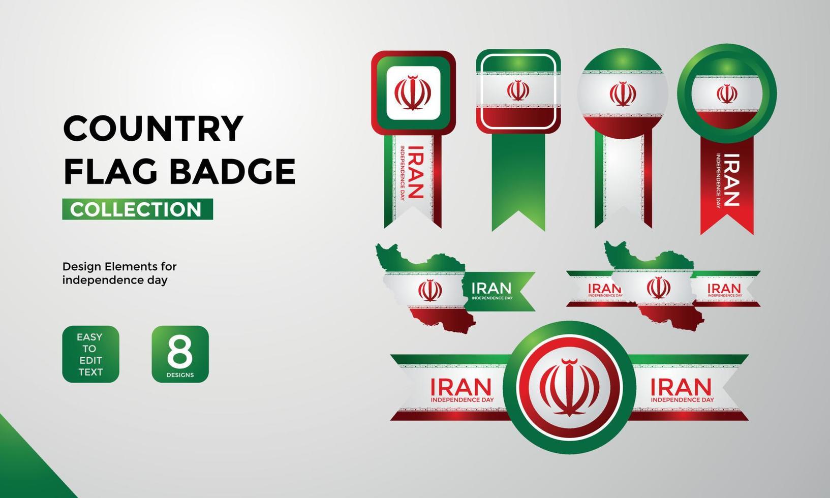 Tajikistan flag badge collection, Happy Independence Day greetings vector