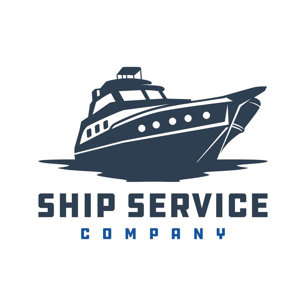 ship logo design vector
