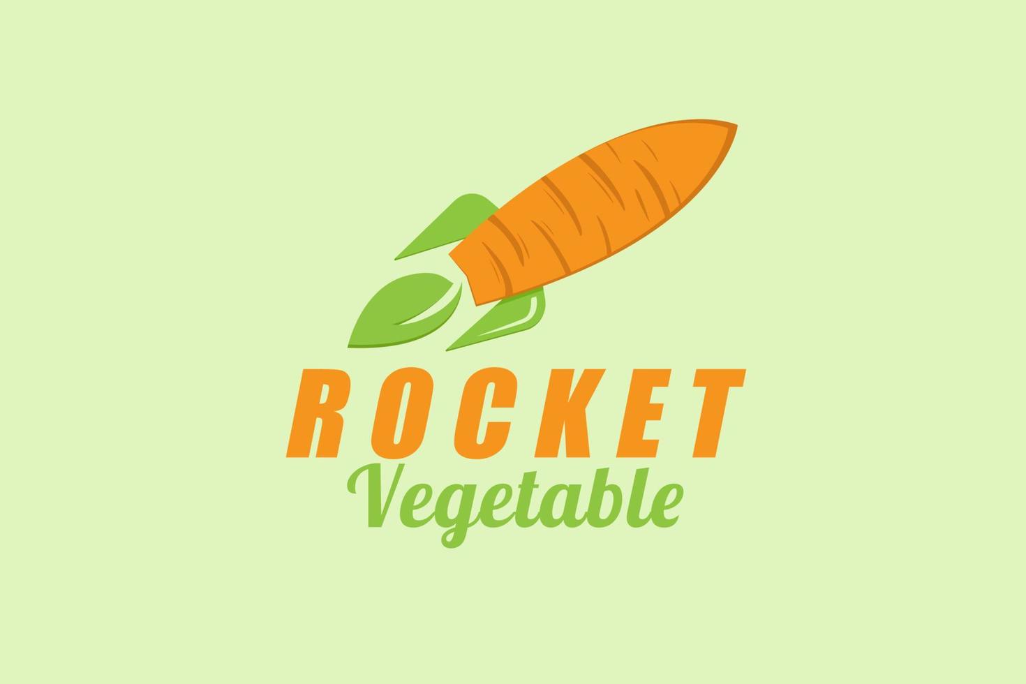 Illustration vector graphic of rocket mixed with carrots