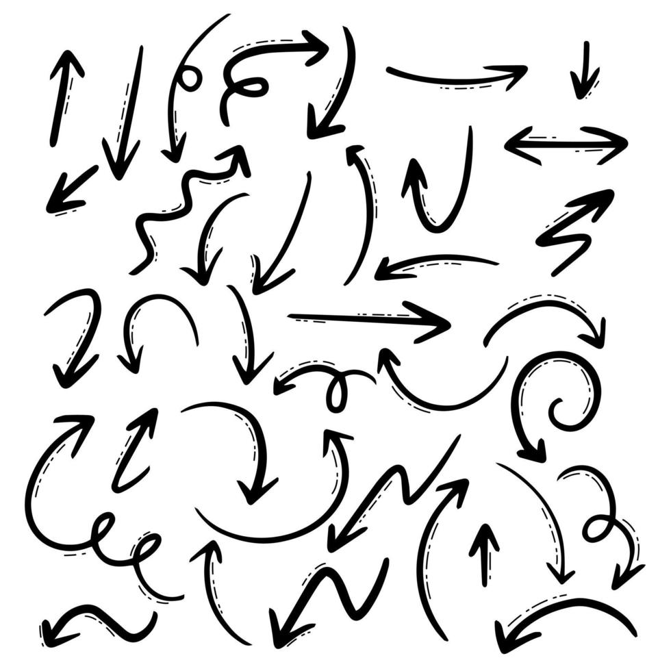 squiggly arrow vector