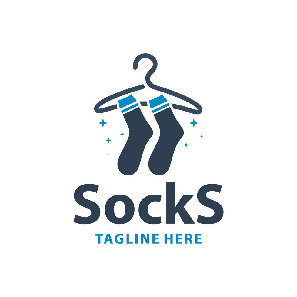modern fashion sock logo vector
