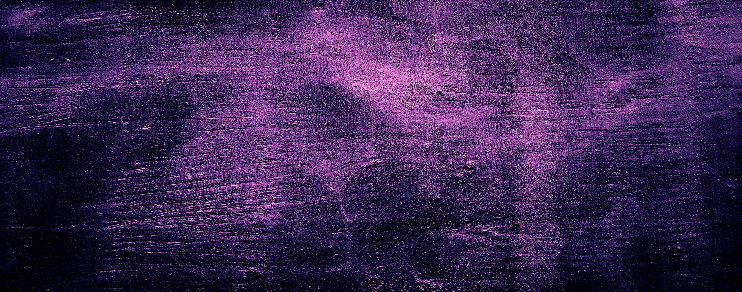 dark purple grunge abstract concrete wall texture background, panoramic background photo