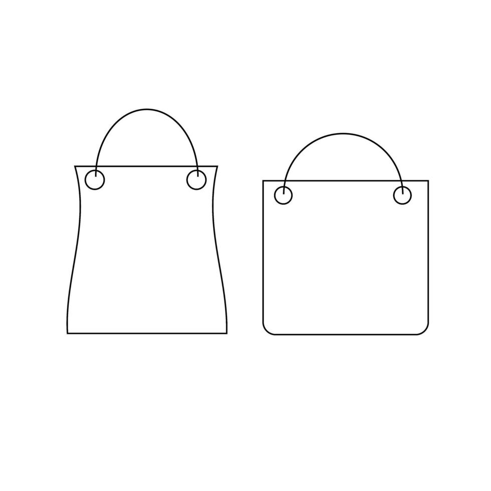 Shopping bag vector icon