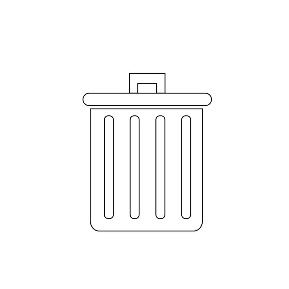 Dustbin vector icon