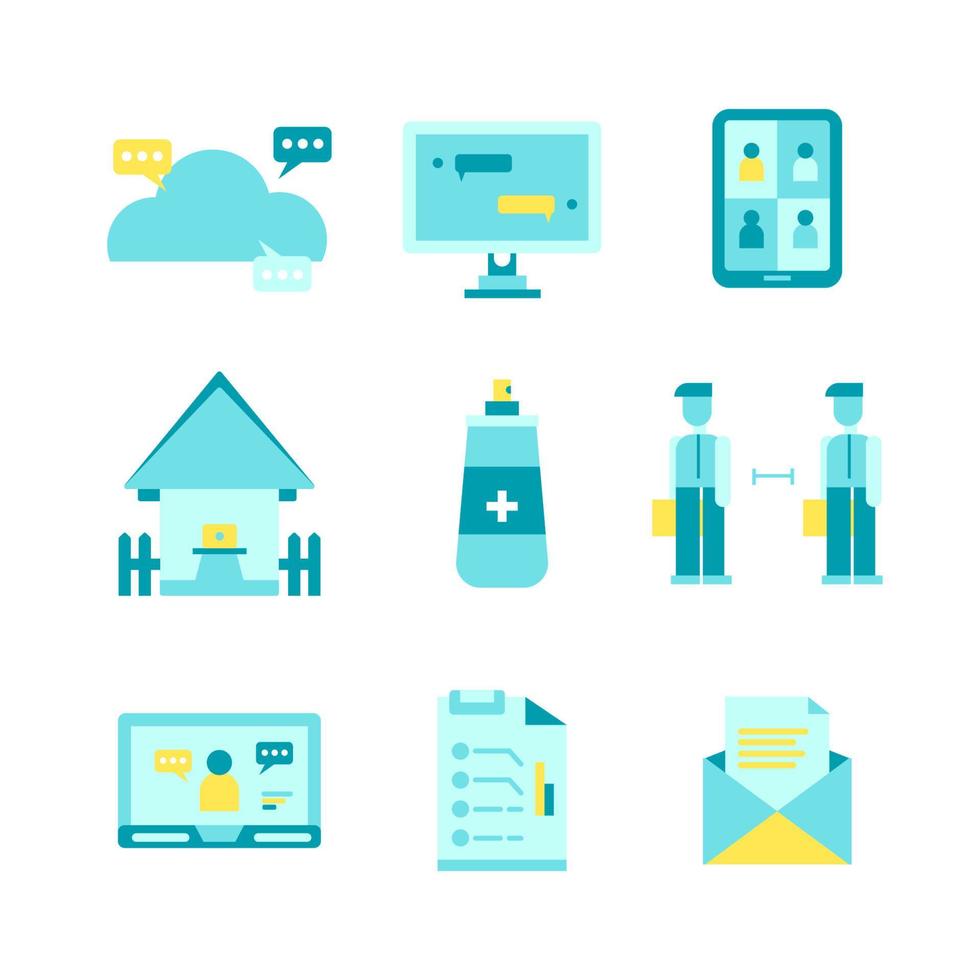 Back to Work Icon  Collection vector