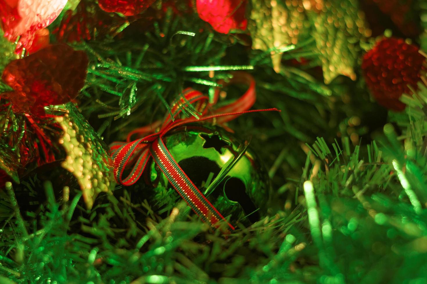 Christmas Bauble and Tinsel photo