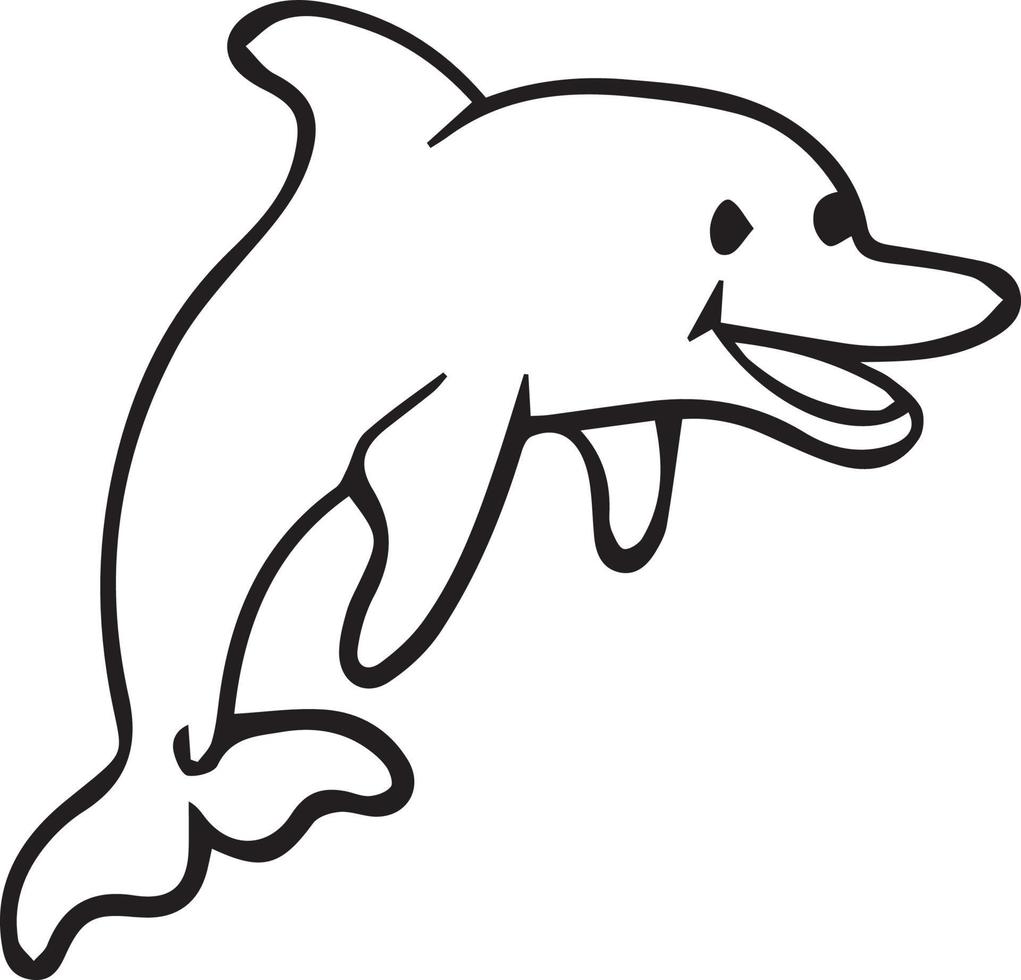 whale coloring page cute cartoon drawing illustration free download vector