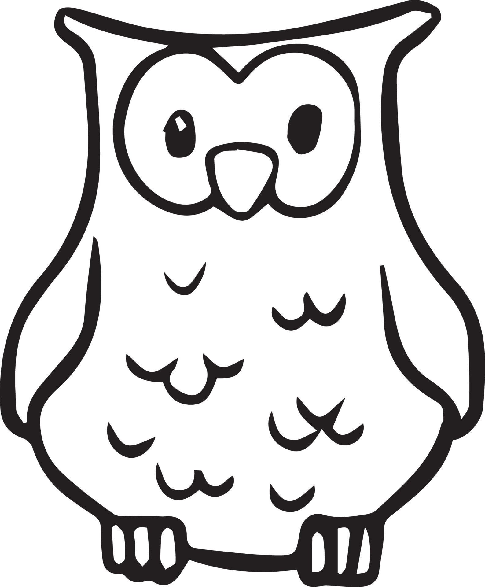 Owl Cartoon Drawing