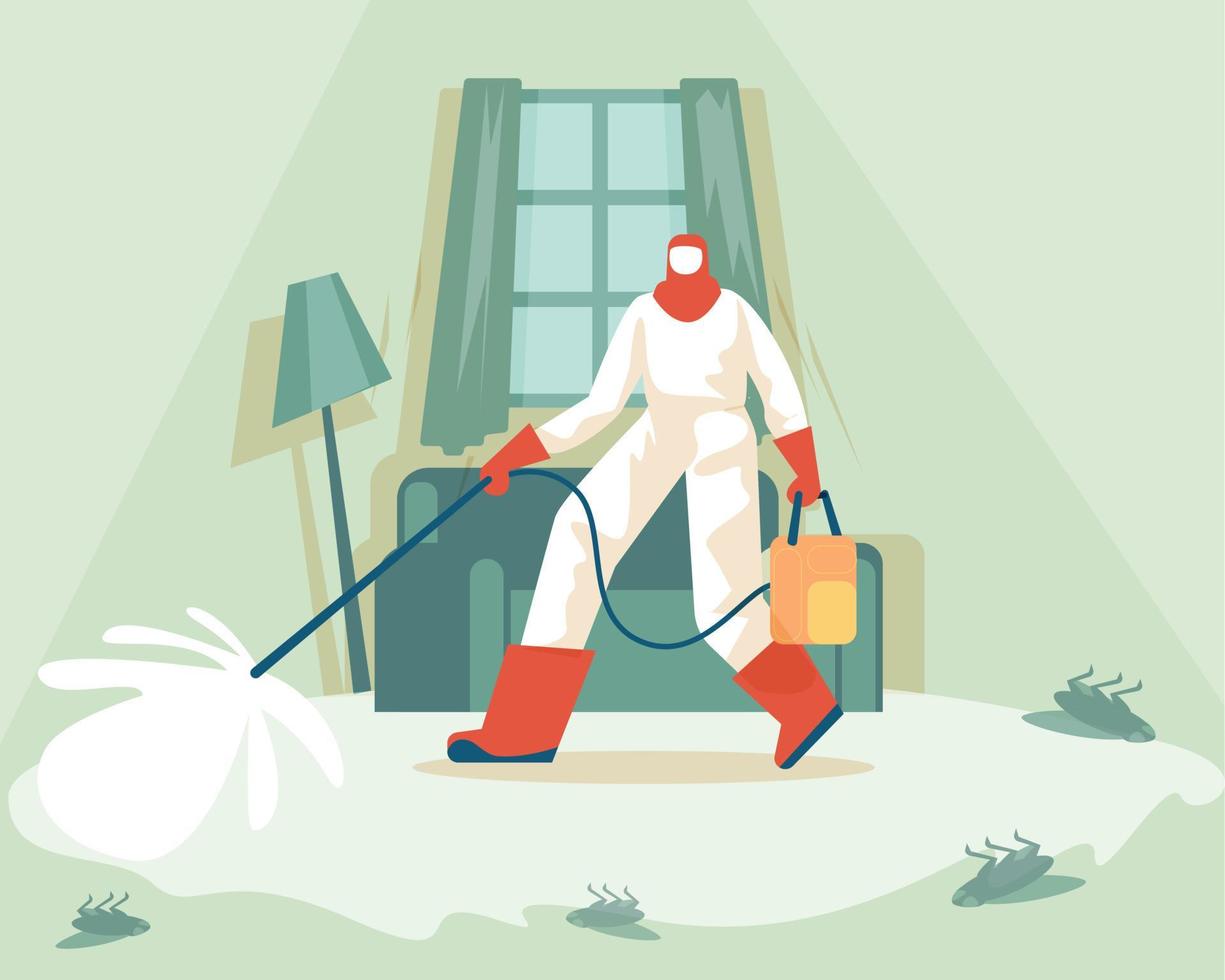 Pest control concept illustration vector