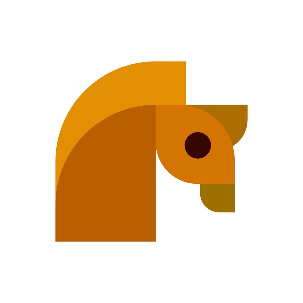 Diseño gráfico del vector del símbolo del icono del logotipo del caballo