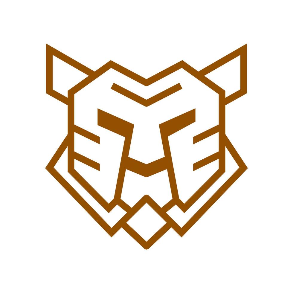 tigre, línea, logotipo, icono, símbolo, vector, diseño gráfico vector