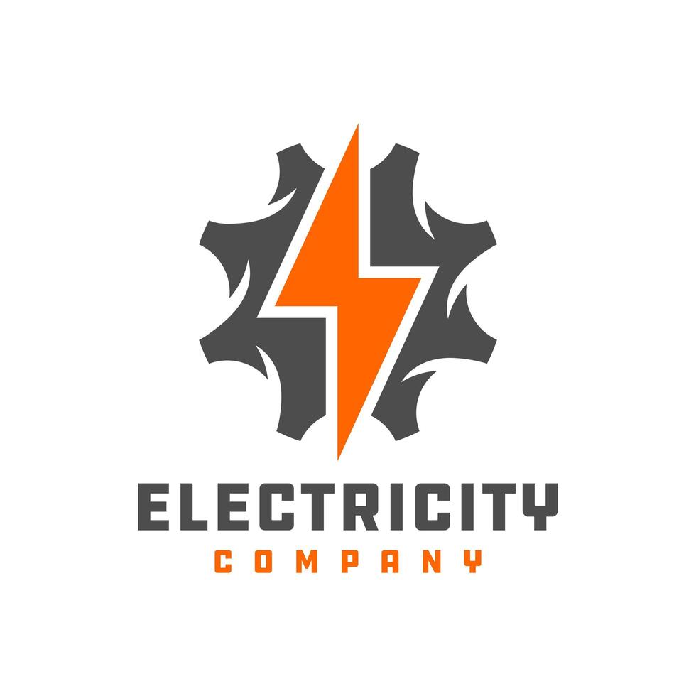 logotipo de reparación de red eléctrica vector