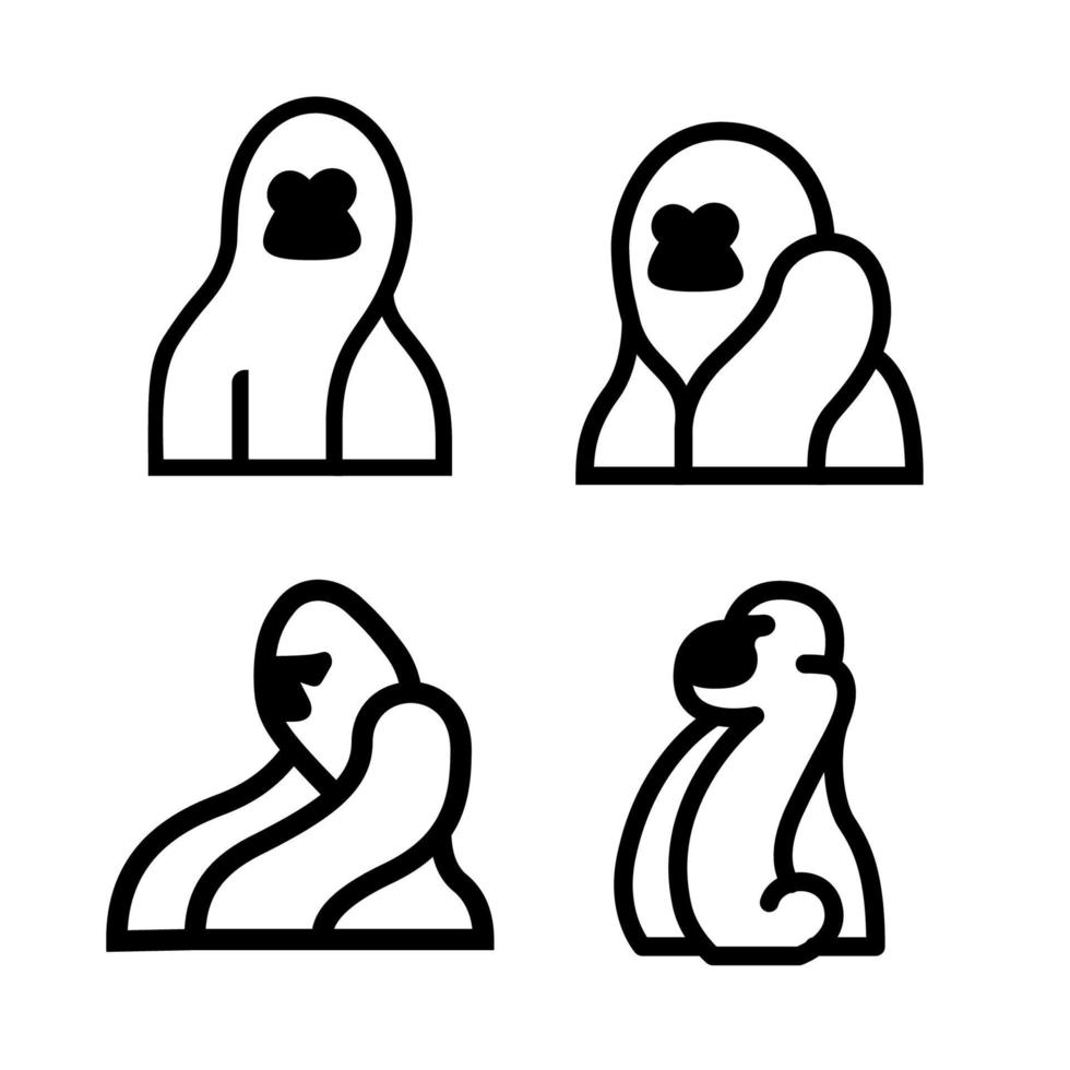 Gorillas Logo Icon Symbol Vector Graphic Design