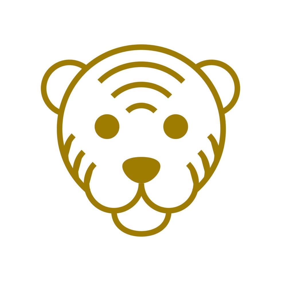 Tiger Line Logo Icon Symbol Vector Graphic Design