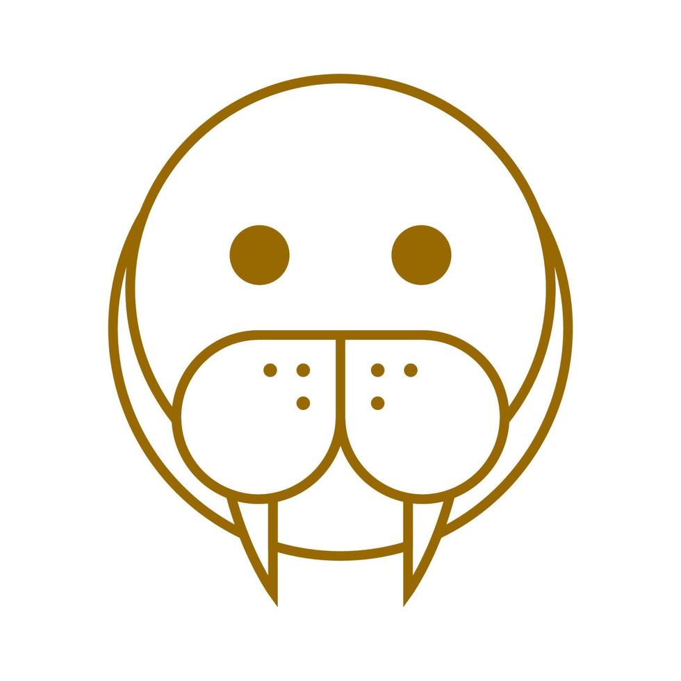 Walrus Animal Logo Icon Symbol Vector Graphic Design