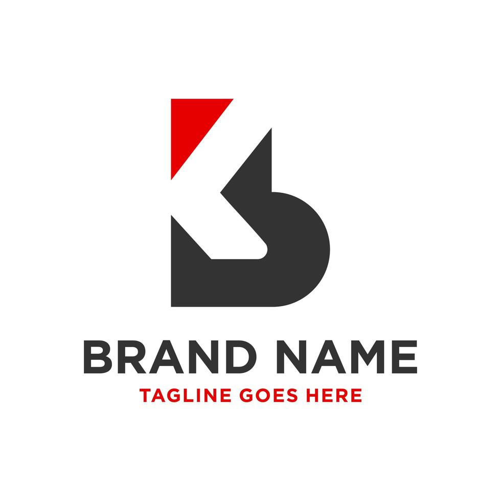 design a business logo with the letter KB vector
