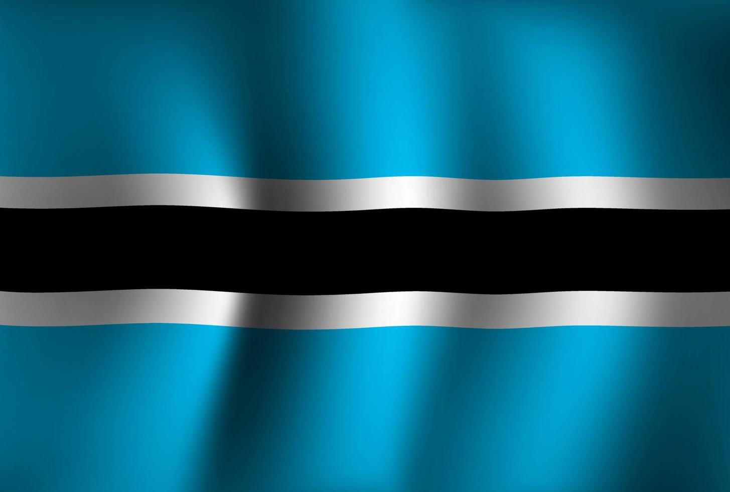 Botswana Flag Background Waving 3D. National Independence Day Banner Wallpaper vector