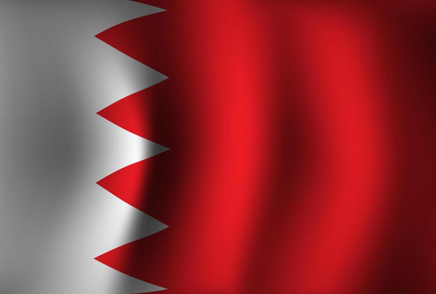 Bahrain Flag Background Waving 3D. National Independence Day Banner Wallpaper vector