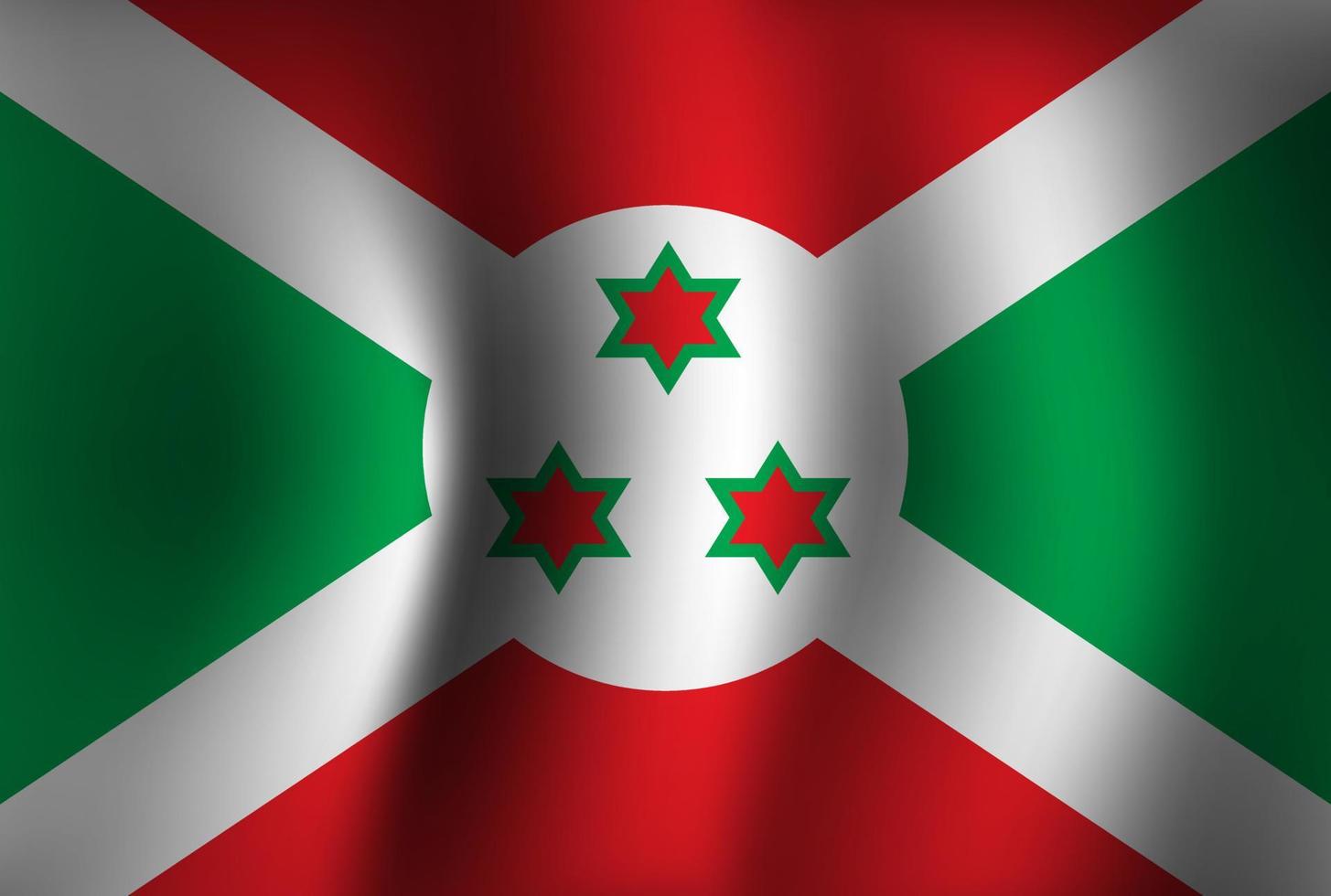 Burundi Flag Background Waving 3D. National Independence Day Banner Wallpaper vector
