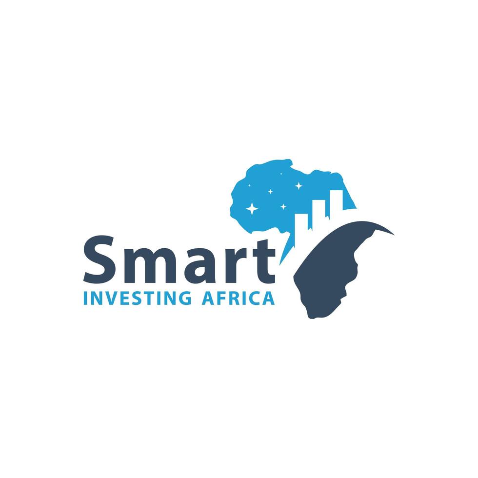 logotipo de marketing de inversión africana vector