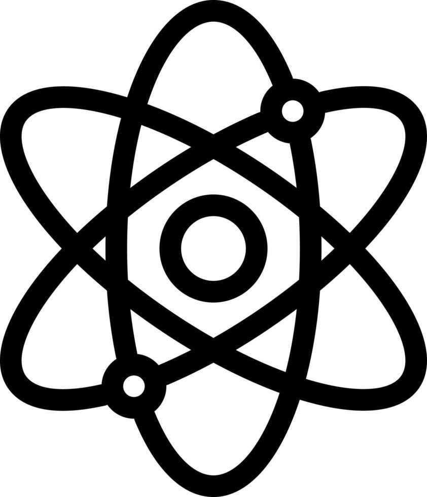 simple atom  vector icon, editable, 48 pixel