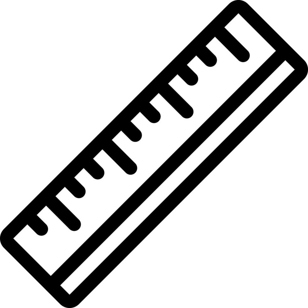 simple ruler vector icon, editable, 48 pixel