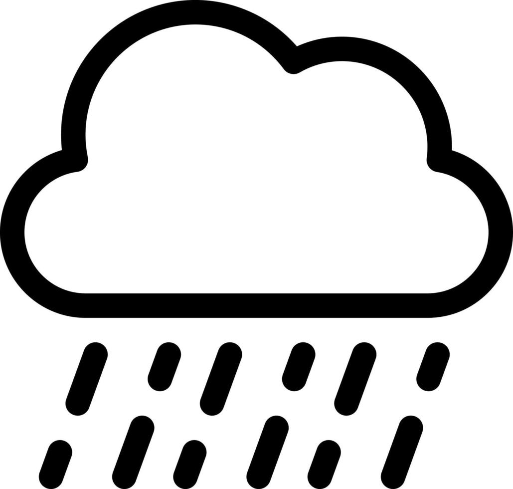 icono de vector de lluvia simple, editable, 48 píxeles