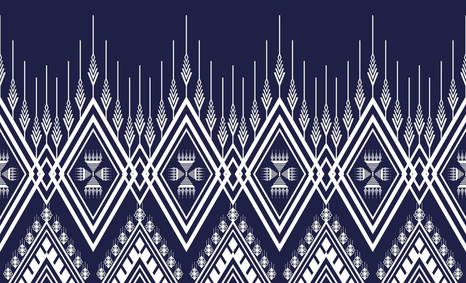 Fondo de vector de patrón étnico geométrico. patrón sin costuras tradicional, diseño de fondo, papel tapiz, batik, tela, alfombra, ropa, envoltura y textil. Ilustración colorida del patrón étnico.