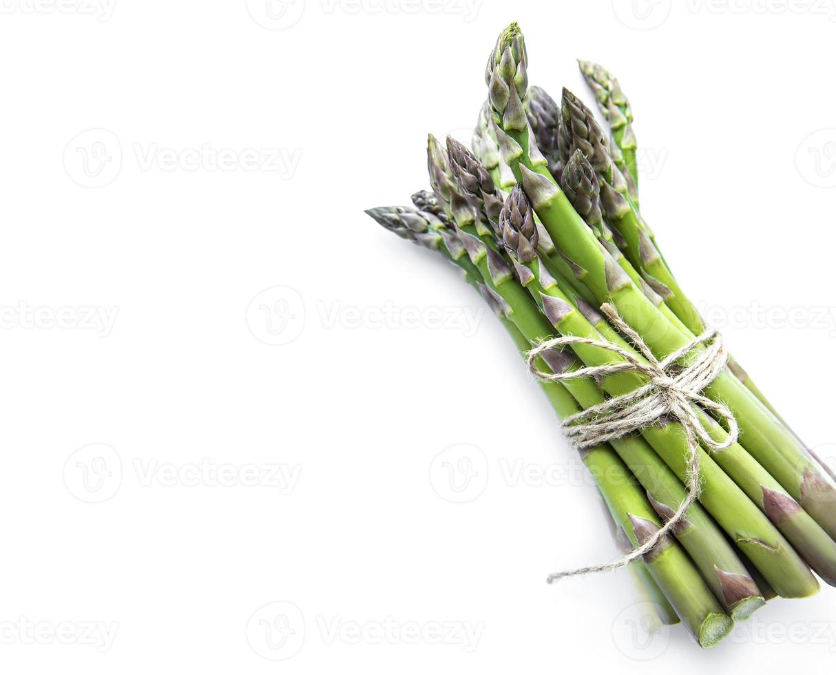 Fresh green asparagus photo