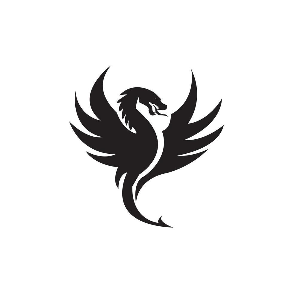 Dragon vector icon illustration