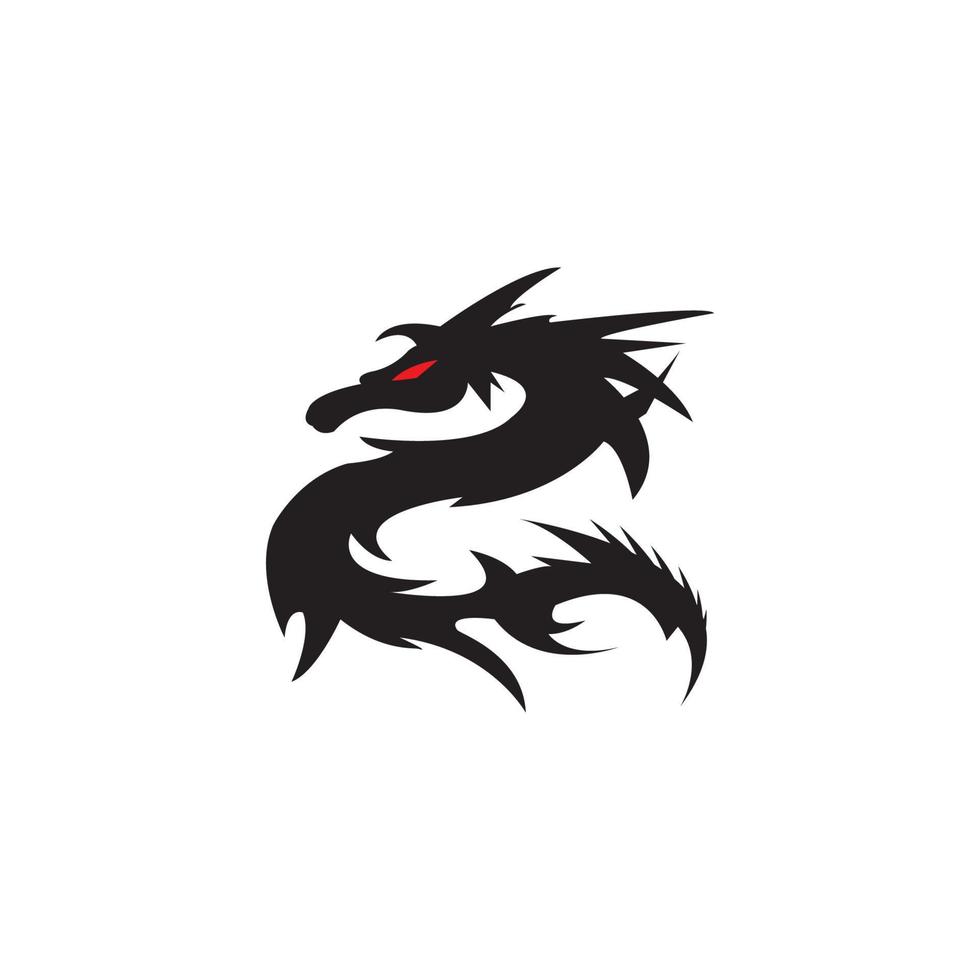 Dragon vector icon illustration