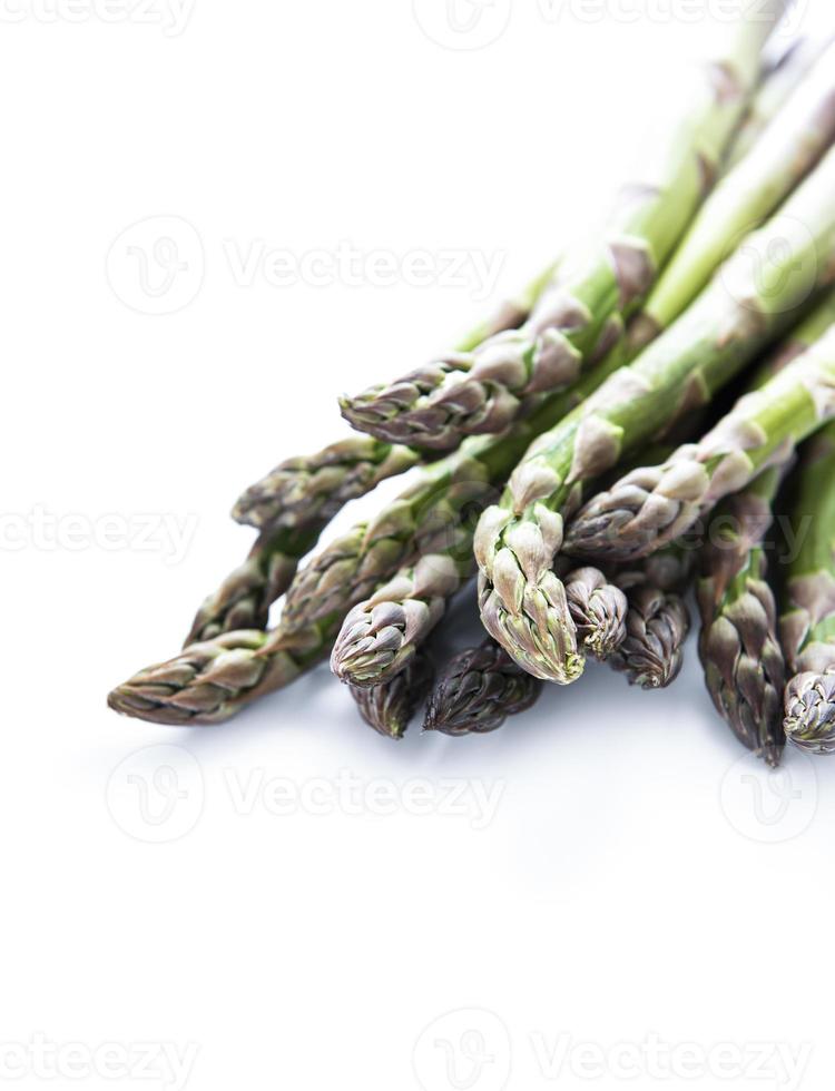 Fresh green asparagus photo