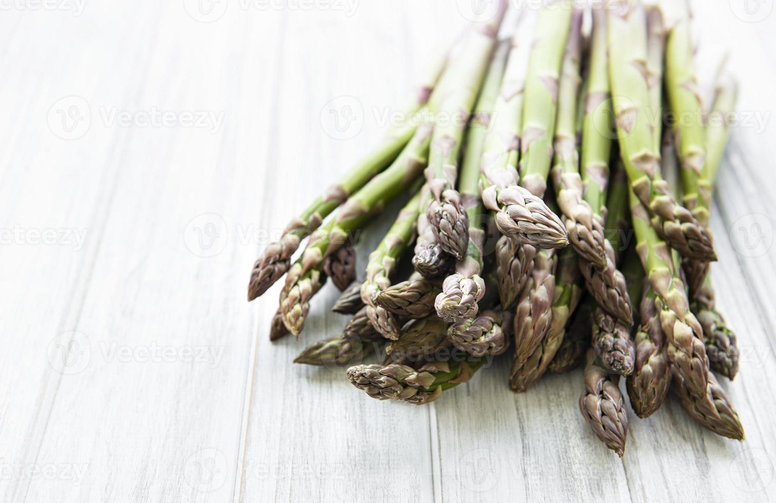 Fresh green asparagus photo