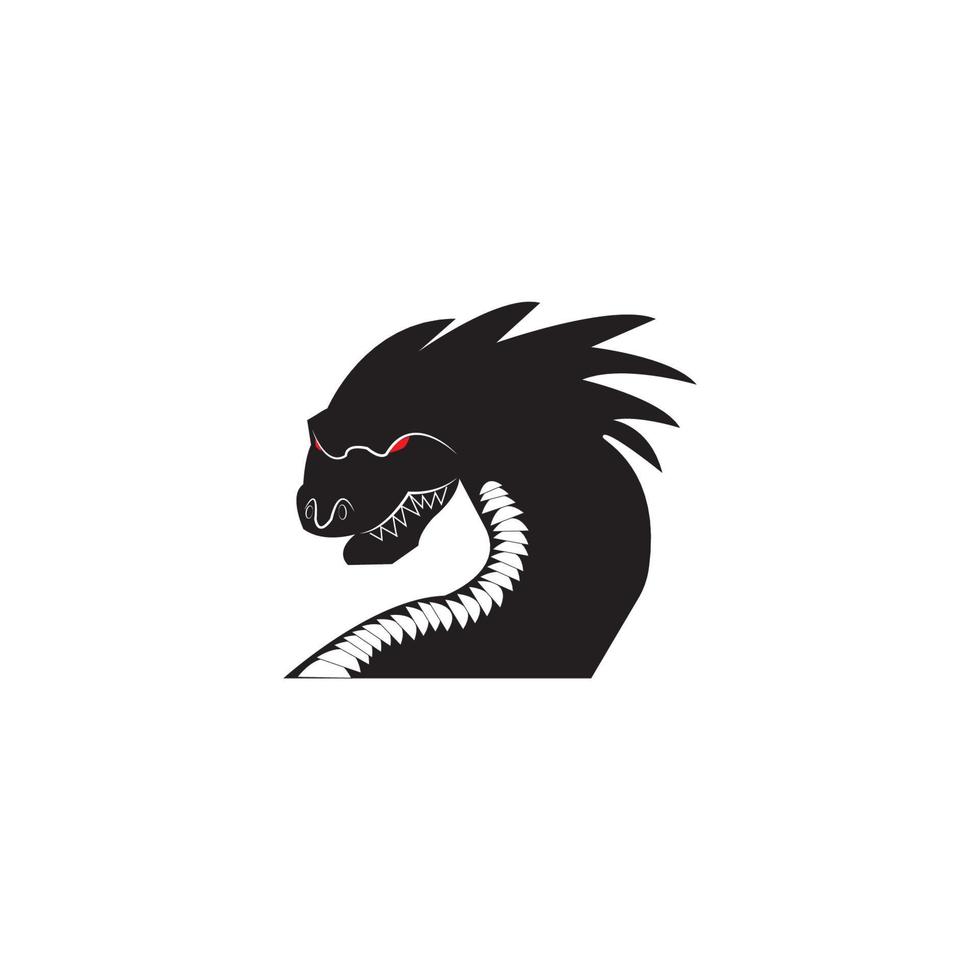 Dragon vector icon illustration