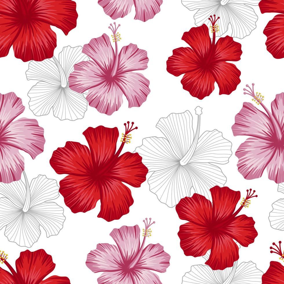 Floral seamless pattern with leaves. tropical background vector