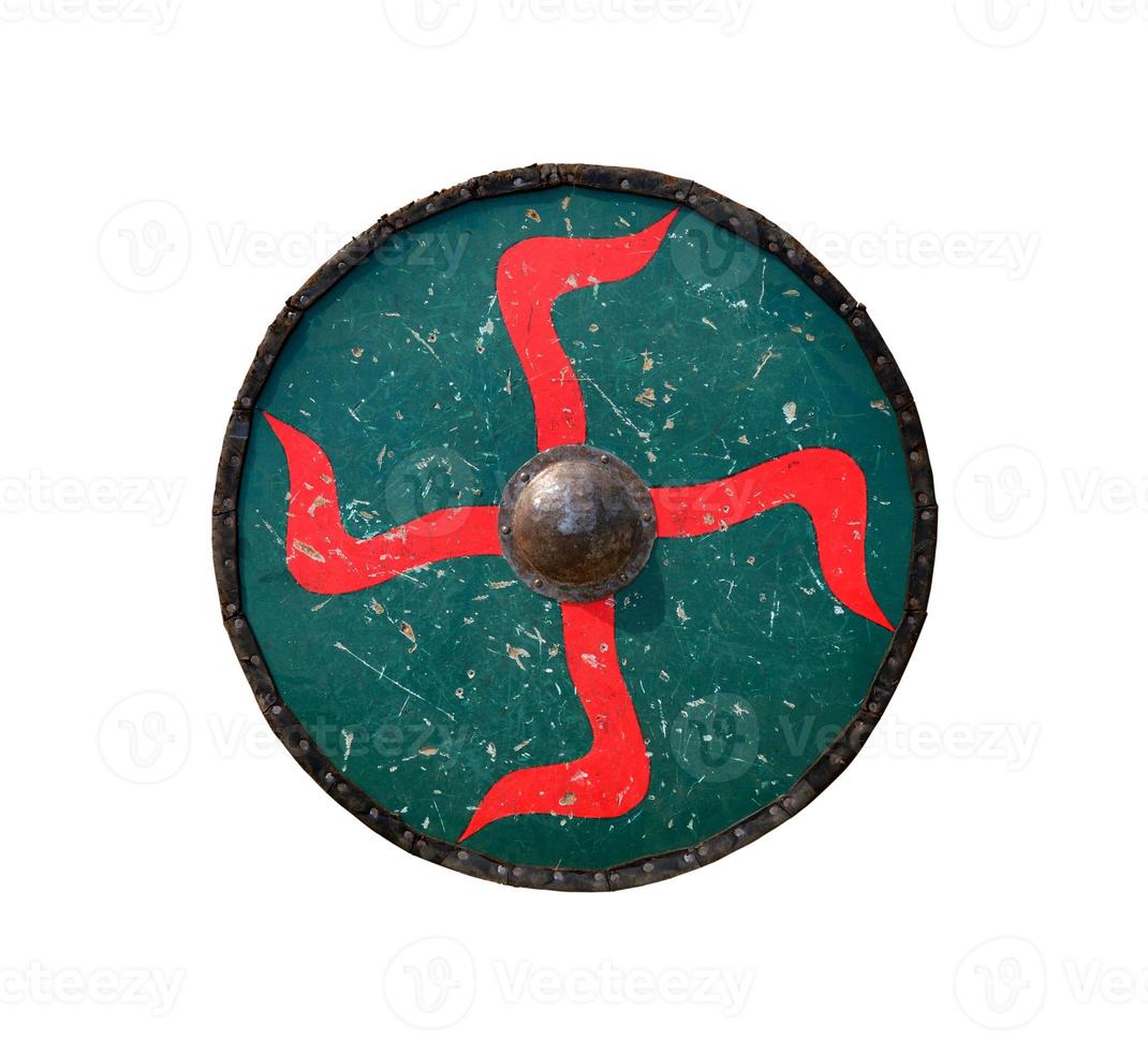 medieval shield isolated photo