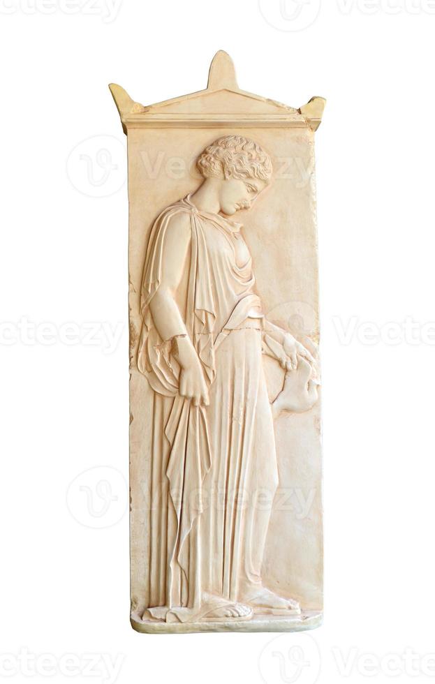 greek grave stele photo