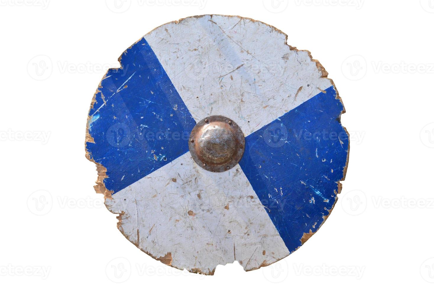 medieval shield isolated photo